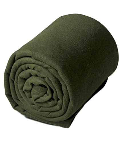 Goyal's ® Double Fleece Blanket Green Set of 2