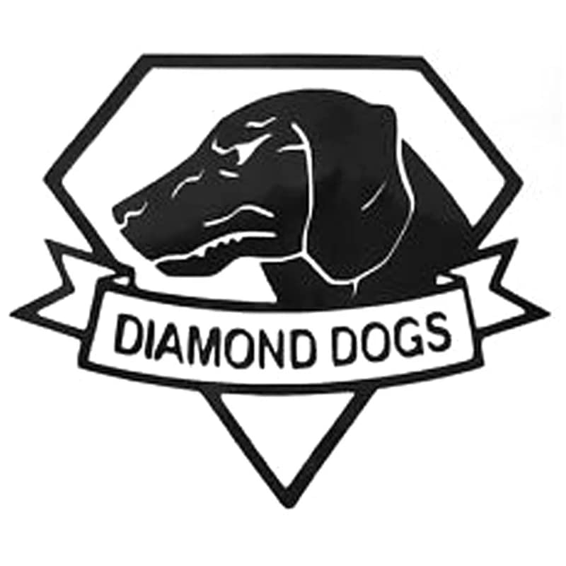 GADGETS WRAP Vinyl Decal Sticker 16 * 13cm Metal Gear Diamond Dogs Log Vinyl Sticker Decal Car Sticker (Item Finish Size : 16cm x 13cm)