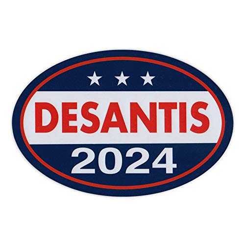 Crazy Novelty Guy Oval Political Campaign Magnet, Ron Desantis 2024, United States President, 6" x 4" Magnetic Bumper Sticker