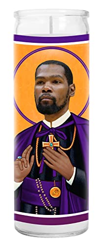 Celebrity Prayer Candle - KD Saint Candle - Culture Phoenix Prayer Votive - Handmade in USA - Novelty Basketball Gift