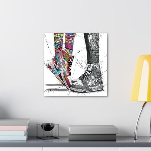 GADGETS WRAP Canvas Gallery Wrap Framed for Home Office Studio Living Room Decoration (10x10inch) - Tippy Toes