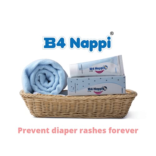 B4 Nappi Cream TEDIBAR B4 Nappi Diaper Rash Cream for Babies 75g | Forms protective layer from faecal irritation | Soothes and moiturises baby's Nappy Area | Clinically Recommended - By Torrent Pharma