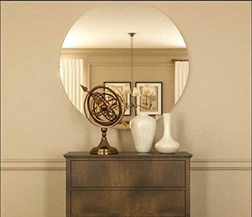 Cheval Glass Beveled Elegant Round Wall Mirror Size 18 X 24 Inches