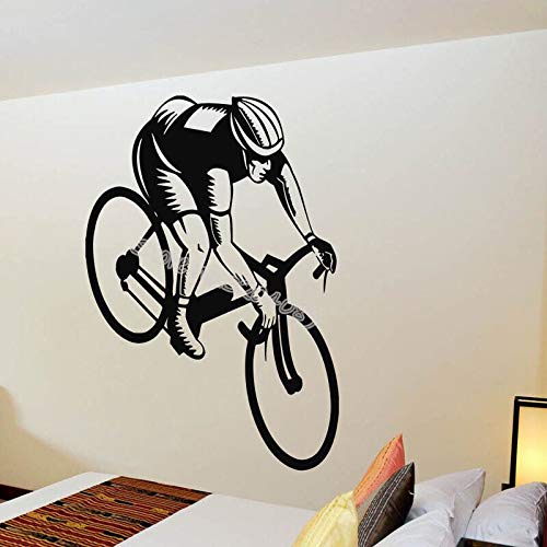 GADGETS WRAP Vinyl Decal Sticker Cycling Enthusiast Wall Decals Bicycle Boy Bike (Item Finish Size : 42cm x 63cm)