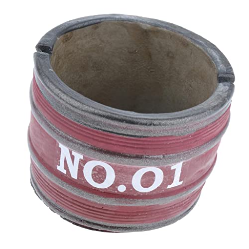 LOOM TREE® Leopard Print Creative Solid Ashtrays Round Thailand Style Ashtrays Red | 1 Piece Decorative Ashtray