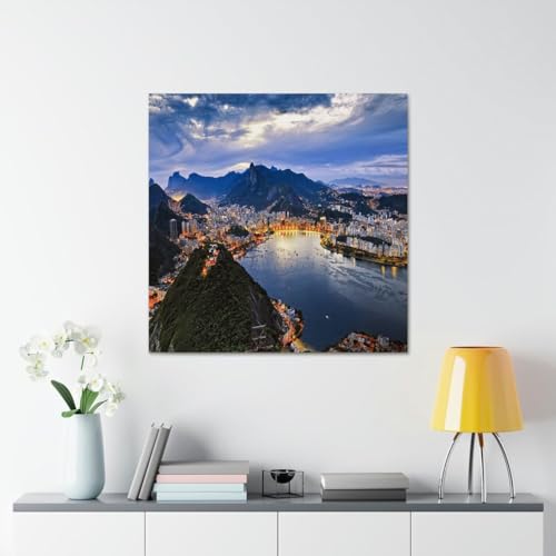 GADGETS WRAP Canvas Gallery Wrap Framed for Home Office Studio Living Room Decoration (17x17inch) - Best Holiday View