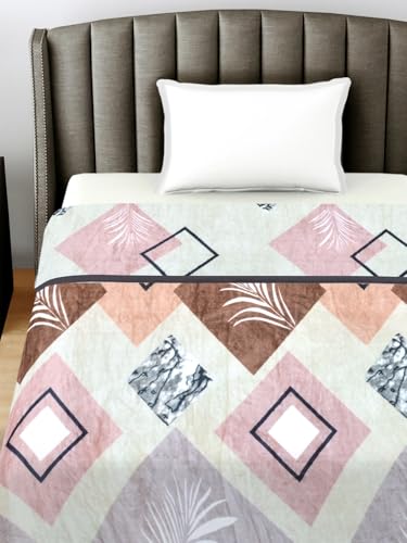 FABINALIV Multicolor Geometric 230 GSM Ultra Soft Single Bed AC Blanket (FLSBK-1007-Multi)