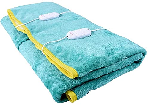 ARCOVA HOME polyster Double Electric Bed Warmer - Electric Sheet - (60 X 60 Inches, Green)