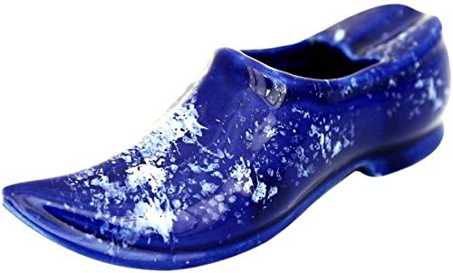 Your Local Shop™ - Beautiful Shoe Ashtray Blue Ceramic Ashtray (Pack of 1) use for extinguish Cigarettes