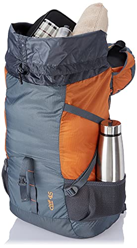 Wildcraft 45 Ltrs Grey and Orange Rucksack Large