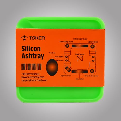 Premium Silicone Ashtray With Compartment Heat Resistant Eco-Friendly