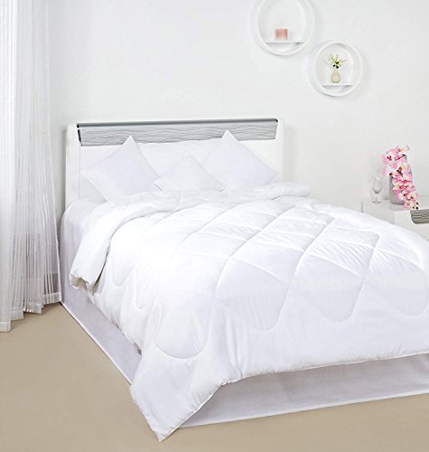 Kuber Industries Soft Microfibre 500 GSM Mattress Padding for Comfortable Sleep, White, 6ft x 6.5ft, Microfiber