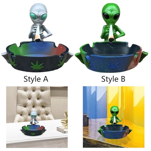 LOOM TREE® Ashtray Statue Soenirs Decor Crafts Unique Table Decor Figurine Decoration Gray | 1 Creative Ashtray Sculpture