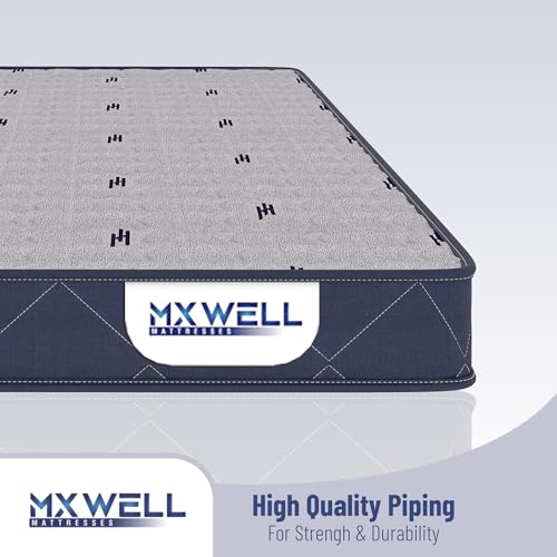 MXWELL Ortho Plus 5 inch Single High Density (HD) Foam & High Resilience (HR) Foam Mattress (L x W: 72 inch x 30 inch)