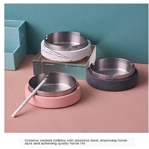 MYADDICTION Nordic Trend Personality Creative Home Large Stainless Steel Ashtray 1