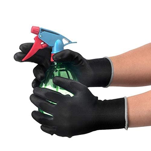 ETSHandPro Multipurpose Nylon Latex Coated Firm Grip Industrial Safety Work Cut Resistant Gloves (Free Size, 2)(pack of)