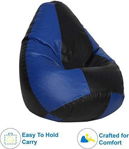 Blue Black Bean Bag Cover Blue Stool XXL - True 2 F