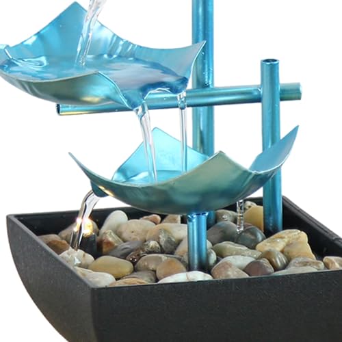 ATORSE® Tiered Water Fountain Decoration Circulates Water Flowing Waterfall Fountain