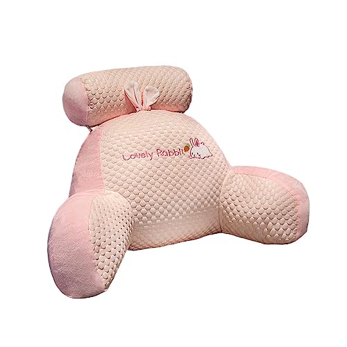 CLUB BOLLYWOOD® Lumbar Pillow Washable Embroidery Waist Rest Cushion for Bedroom Sofa Office Pink L | Home D?©cor | Pillows | Pillows | Pillows | 1 Plush Pillow