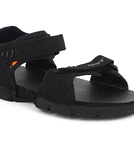 Sparx mens SS 101 | Latest, Daily Use, Stylish Floaters | Black Sport Sandal - 6 UK (SS 101)