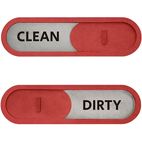 Clean Dirty Magnet Slider (Red)