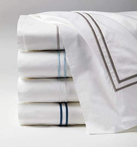 Sferra Grande Hotel Collection Flat Sheet White / White