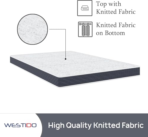 WESTIDO FlexiFlip Multiple High Resilience (HR) Foam | High Resilience (HR) Foam Knitted Fabric Single Size Reversible Mattress SteadySupport4inch35x75