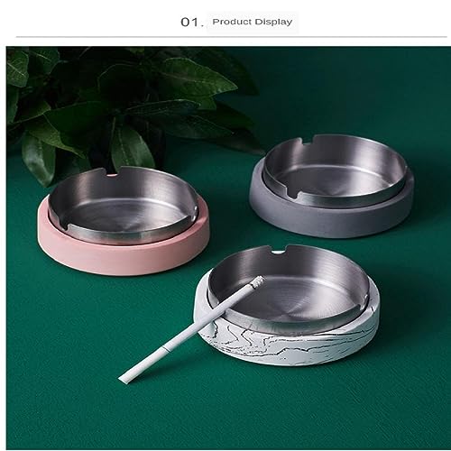 MYADDICTION Nordic Trend Personality Creative Home Large Stainless Steel Ashtray 1
