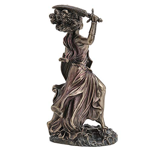 Veronese Design 8 5/8" Santeria Orishas Obba River Goddess Cold Cast Resin Bronze Finish Statue