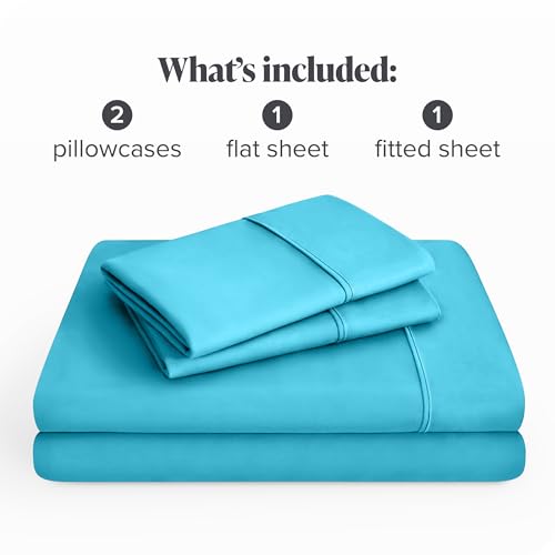 Queen , Aqua : Premium 1800 Ultra-Soft Microfiber Collection Queen Sheet Set, Hypoallergenic, Easy Care, Wrinkle Resistant, Deep Pocket (Queen, Aqua)