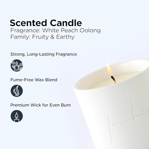 Urbane Home Scented Candles | Fragrance Candles | Candles for Wedding | Candles for Bedroom | Birthday Candles | Valentines Day Gifts Candles | DY-230705-1B | White