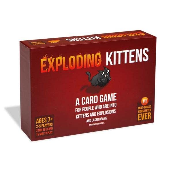 Toy Garage Exploding Kitten Card Game for Kids Adults Friends and Family Age 7 Years and up 2 to 5 Players