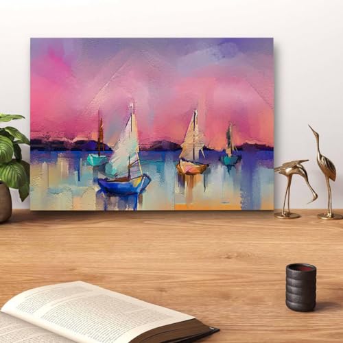 GADGETS WRAP Canvas Gallery Wrap Framed for Home Office Studio Living Room Decoration (14x11inch) - Sailing Towards Sky