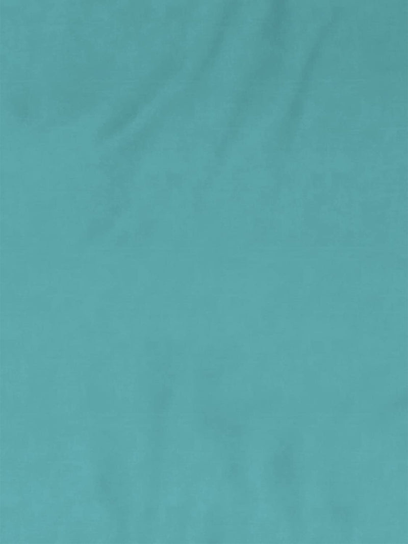 DDecor - Pack of 1 Turquoise Plain 100% Cotton Reversible Single Quilt