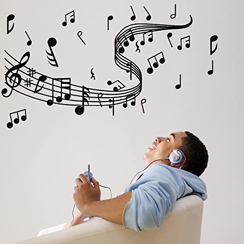 GADGETS WRAP Wall Decal Vinyl Sticker Wall Decoration - Music Note Wall