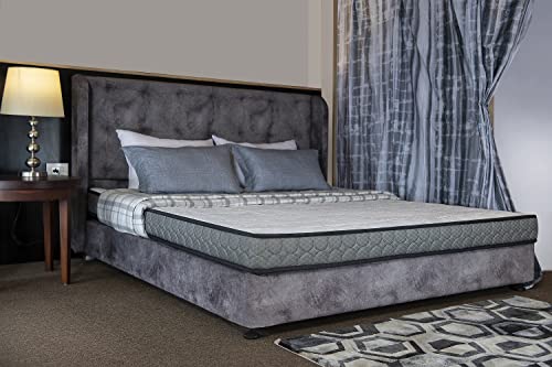 UNILUXX Affulux Multi Layered Ultra Soft Mattress for Home(78"x60"x300MM, Grey)