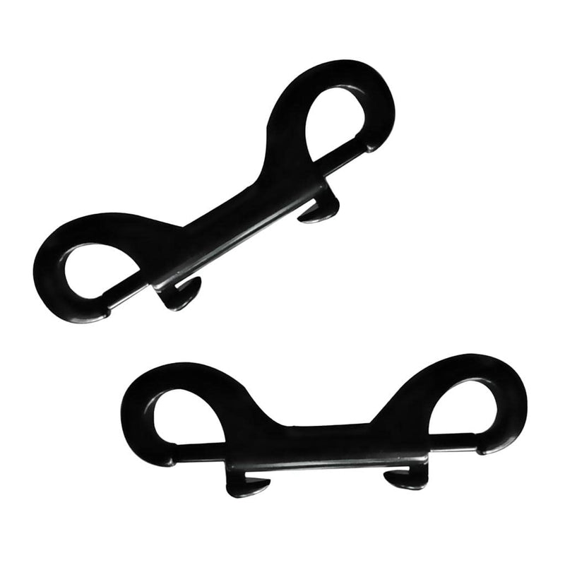 bnf® 2 Piece 316 Stainless Steel Double End Bolt Snap Hook Metal Clip 100mm Black | Water Sports | Scuba & Snorkeling | Other Scuba & Snorkeling
