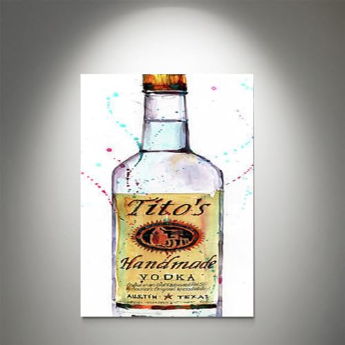 GADGETS WRAP Canvas Gallery Wrap Framed for Home Office Studio Living Room Decoration (11x14inch) - Tito's Handmade Vodka