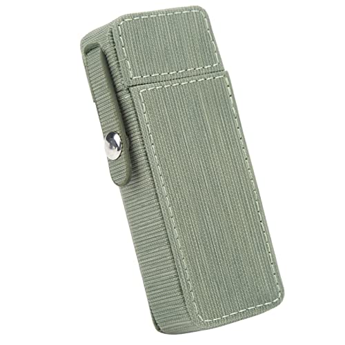 Cigarette Box, Waterproof PU Cigarette Case Delicate Strong for Office (Pea Green)