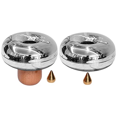 MERISHOPP™ Round Cigarette Ashtray for Home Office Desktop Outdoor with Wooden Stand