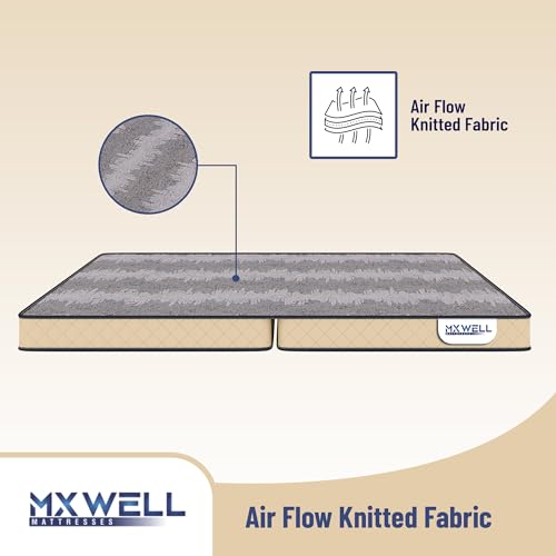 MXWELL Ortho Delight Bookfold 6 inch Queen Bonded Foam Mattress (L x W: 72 inch x 66 inch)