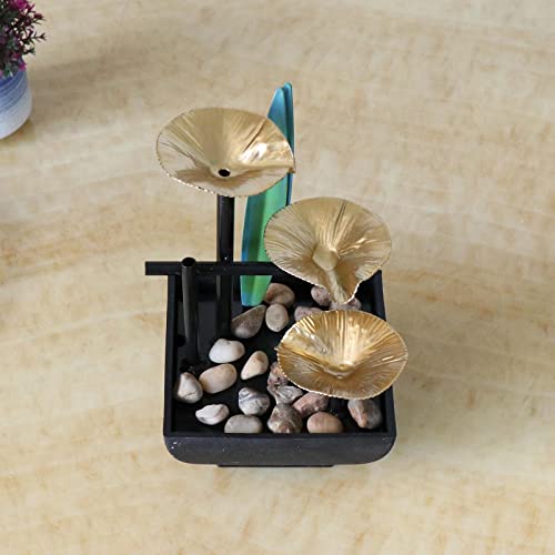 ATORSE® Relaxation Tabletop Water Fountain Indoor Garden Zen Desktop Waterfall Decor