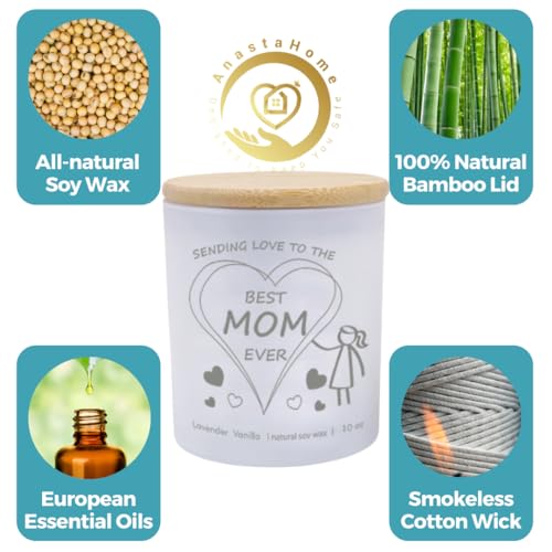 Best Mom Ever Scented White Jar 10 oz Candle