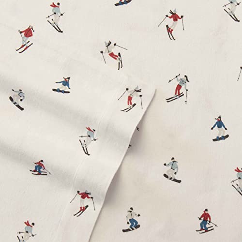 Eddie Bauer Ski Slope Flannel Sheet Set, King, Multi