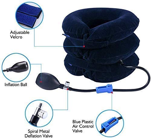 NHB ENTERPRISE Air Pillow Massager Air Cervical Neck Traction for Chronic Neck comforter massageador neck disc herniation Soft Brace Device