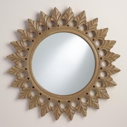 Vas Collection MDF Mirror Frame for Wall Decor,Bedroom,Living Room,Bathroom & Hallway