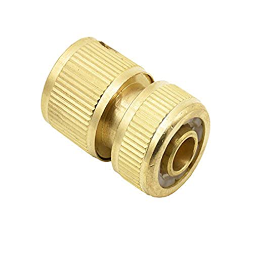 Brass Hose Connector by Divine Tree 1/2 Inch Hose Nozzle Garden Water Hose Quick Connector Universal for Quick Hose Pipe Fitting 1/2 inch Quick Connector