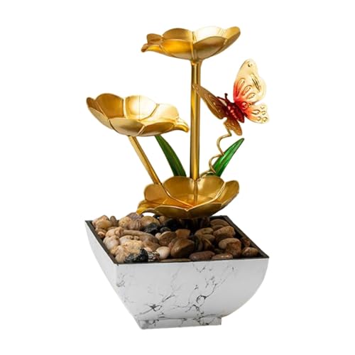 ATORSE® Tabletop Water Fountain Indoor Decor Chinese Gifts Zen Garden Water Fountain Style D