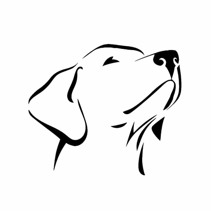 GADGETS WRAP Vinyl Wall Decal Sticker Labrador Retriever Waterproof Vinyl Car Sticker