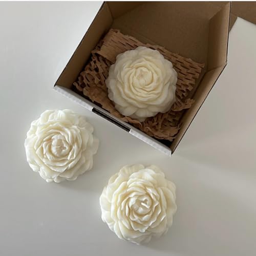 Candle | Peony Flower | Rose Flower | Scented Soy Wax Pack of 2